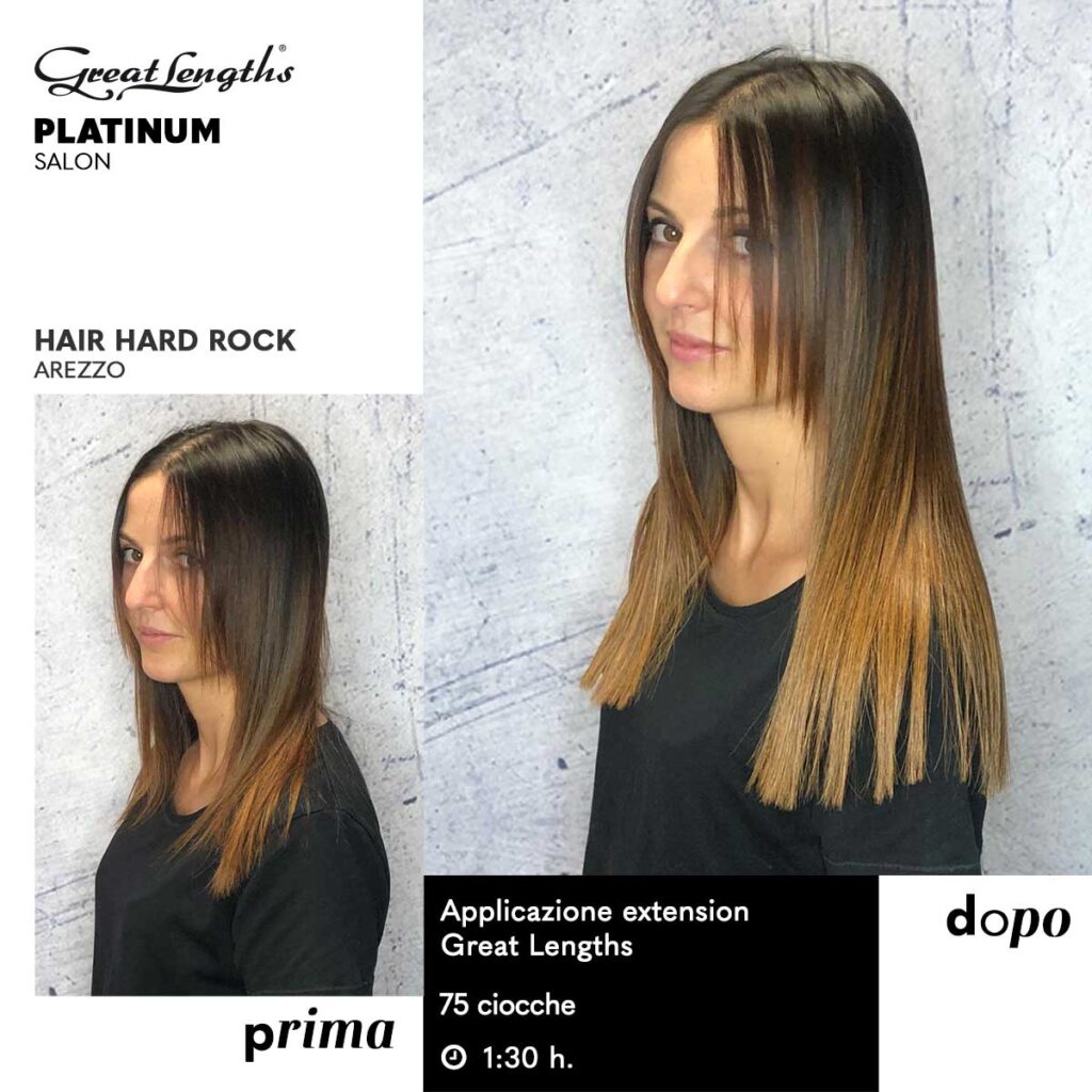 Hair Hard Rock. Extension Great Lengths Arezzo